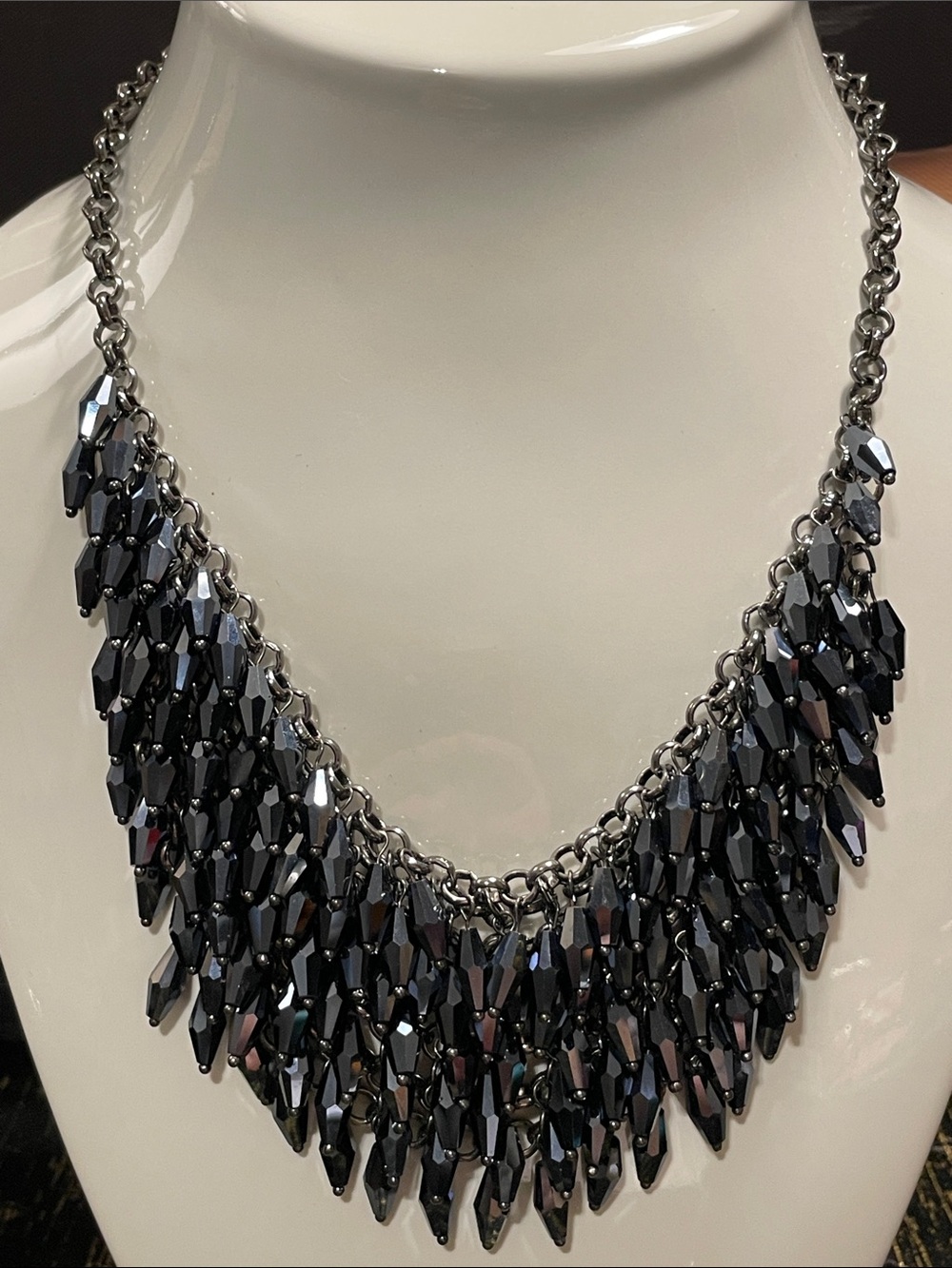 Glass Fringe Necklace